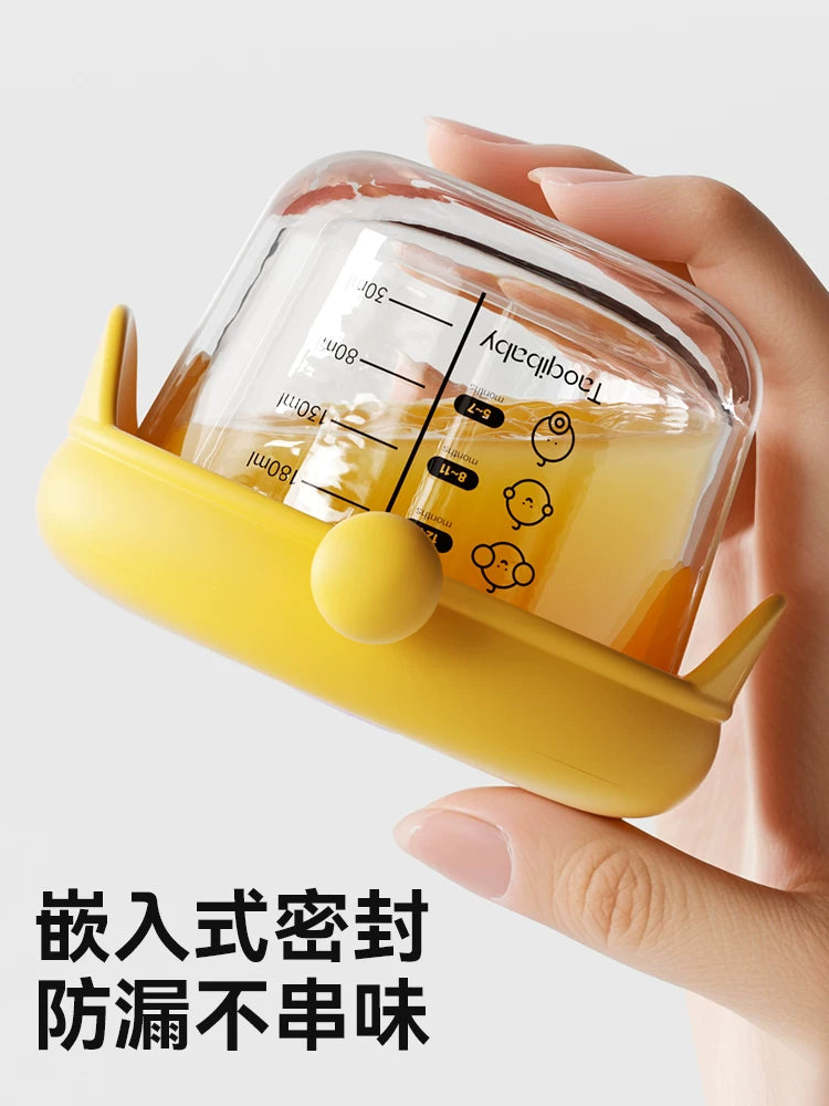 Taoqibaby Baby Food Glass Bowl for Steaming, Cooking, and Storage - Egg Custard Bowl Cup Tool for Infant Food Container