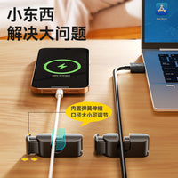Spring Cable Organizer Clips for Desk and Car, 5-Pack