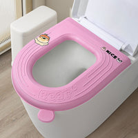 Waterproof Toilet Seat Cover with Fragrance, Universal All Seasons, Wash-Free Thickened Toilet Seat Cushion for Home, Adhesive