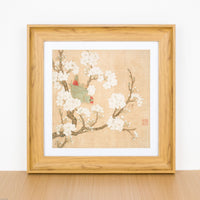 Walnut Wood Picture Frame for Wall Mounting, 4cm Border, Square
