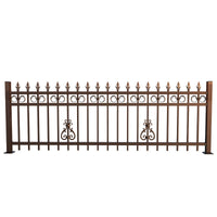 Zinc Steel Fence Panel for Outdoor Garden Yard School Park Security Barrier