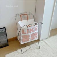 Foldable Trash Bag Holder for Home, Outdoor, Camping - Portable Plastic Bag Rack