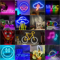 LED Neon Sign Wall Decor for Bar Shop Bedroom Ambiance
