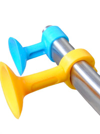 Silicone Plastic Door Stopper Wall Protector Punch-Free Door Handle Bumper for Bathroom Toilet Shower Room