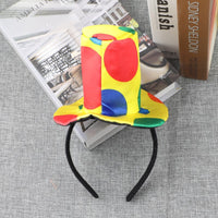 Adult Kids Clown Costume Accessories Oversized Bow Tie Headband Backpack for Party