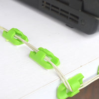 Self-Adhesive Cable Clips for Desk and Wall Organization