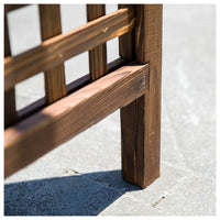 Outdoor Carbonized Anti-Corrosion Solid Wood Garden Arch Arbor with Planter Options