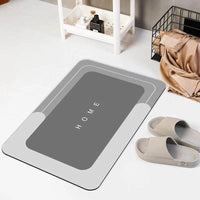 Diatomaceous Earth Bath Mat, Non-Slip Absorbent Quick Dry Bathroom Floor Mat