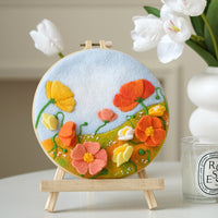 Wool Felt Needle Felting Photo Frame Painting DIY Kit for Couples Gift Home Decor