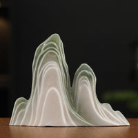 Zen Mountain Landscape Ceramic Ornament for Micro-Landscape Decor