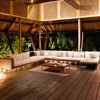 Outdoor Rattan Wicker Sofa Set with Chaise Lounge for Patio Balcony Garden