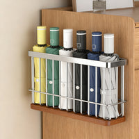 Magnetic/Adhesive Umbrella Holder for Entryway, Wall-Mounted Drip Tray Umbrella Stand