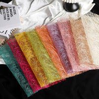 Crinkled Fiber Paper for Floral Arrangements and Gift Wrapping
