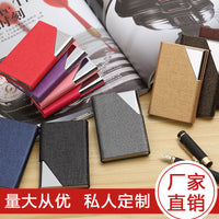 Stainless Steel Business Card Holder for Men & Women, Slim Metal Card Case for Professional Use, Exhibition & Business Gifts