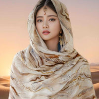 Desert Travel Scarf Shawl for Women - Sun Protection Head Wrap