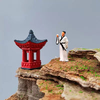 Li Bai Miniature Ancient Chinese Figure for Micro Landscape Bonsai Decor