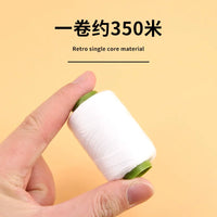 Black and White Sewing Thread Spools - 2 Pack