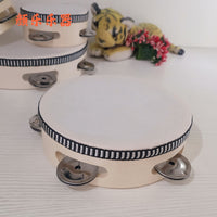 Kids Handheld Tambourine Drum for Early Childhood Music Education and Dance Props