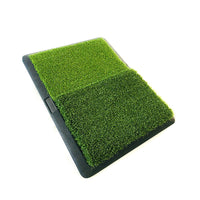 Golf Hitting Mat Dual-Color Swing Practice Pad with Trajectory Display