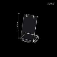 L-Shaped Acrylic Earring Display Stand for Retail Stores