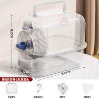 Portable Hamster Cage Panoramic Transparent Double-Layer Luxury Golden Bear Flower Branch Rat Nest Extra Large Villa