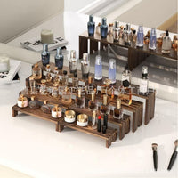 Wooden Tiered Display Shelf for Figurines Blind Boxes Desk Organizer
