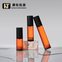 Vacuum Pump Bottle for Lotion and Spray, Refillable Travel Dispenser, Clear/Brown, 15ml, 30ml, 50ml