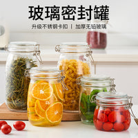 Glass Airtight Food Storage Jars with Lids for Pickles, Tea, and Fermentation