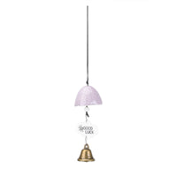 Japanese Style Ceramic Wind Chime with Lily of the Valley Design for Home and Garden Decor