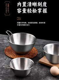 Japanese Brand Stainless Steel Strainer Basket with Handle for Washing Fruits and Vegetables, Rice, and Draining