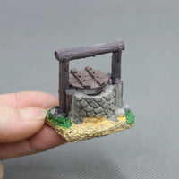 Miniature Retro Bonfire Well Water Feature Micro Landscape DIY Model