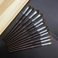 Professional Pony Hair Eyeshadow Brush Set with Storage Bag