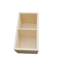 Wooden Multi-Compartment Storage Box for Collectibles and Desk Organization