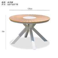 Outdoor Patio Dining Table Weather-Resistant Wood Plastic Composite