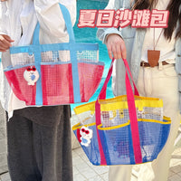Large Capacity Transparent Waterproof Beach Pool Tote Bag for Swim & Travel