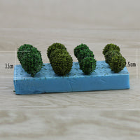 Military Diorama Scenery Model Trees and Bushes Set for Train Railway Architecture DIY