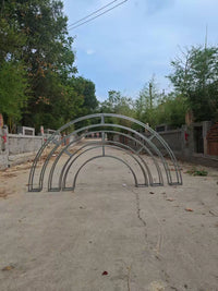 Metal Half-Round Archway for Weddings and Events, Outdoor Floral Display Stand, Climbing Plant Trellis