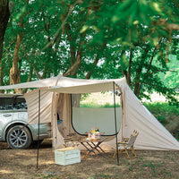 SUV Tailgate Tent Large Space Easy Setup Thickened Cotton Canvas Car Rear Extension Tent for Camping Travel