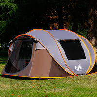 Automatic Pop-Up Camping Tent for 3-4 People, Portable Folding Beach Shelter