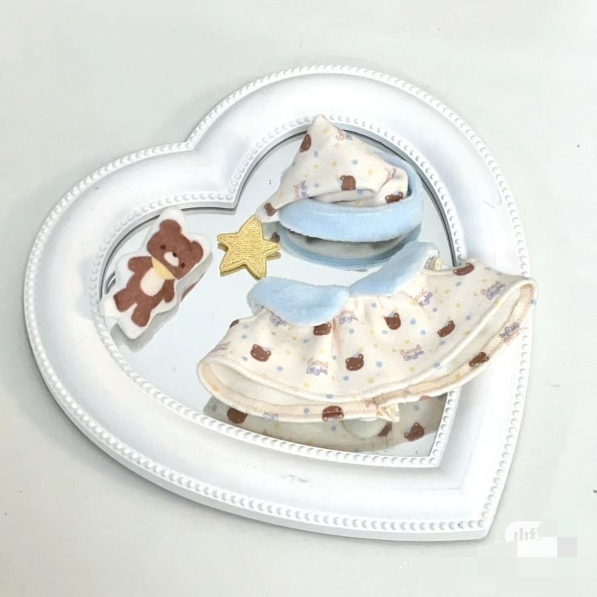 10cm Cotton Doll Starfish Pajamas Outfit for Stuffed Dolls