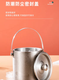 304 Stainless Steel High-End Ice Bucket for Home Bar KTV Portable Beer Champagne Red Wine Outdoor Picnic Fruit Cooler