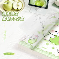 A5 Loose-Leaf Notebook Set with Cute Cat & Clover Designs, Aesthetic Journal for Students, Lined Pages