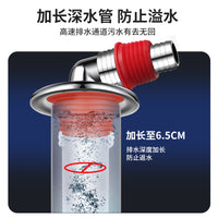 Washing Machine Drain Hose Splitter with Floor Drain Connector and Anti-Overflow Joint