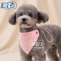 Adjustable Pet Bandana Scarf for Small Dogs and Cats, Solid Color and Polka Dot Designs