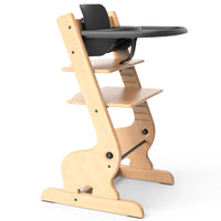 Solid Wood Adjustable Baby High Chair Toddler Learning Dining Chair Multi-functional