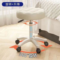 Adjustable Swivel Salon Stool with Wheels for Beauty, Hair, and Nail Technicians