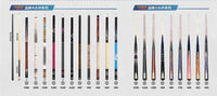 BODONG 9-Ball Pool Cue Stick for Club and Billiard Room, American Style Big Head Two-Piece Cue