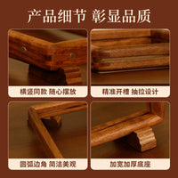 Solid Wood Double-Sided Transparent Photo Frame with Mortise and Tenon Joints, Acrylic Display for Photos and Calligraphy