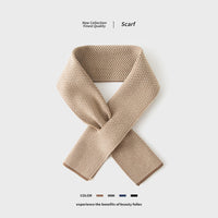 Men's Business Casual Short Scarf Neck Warmer for Autumn/Winter Suits
