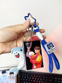 Sun Yingsha Table Tennis Racket Keychain Pendant - Macau World Cup Champion Commemorative Double-Sided Signature